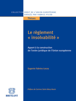cover image of Le règlement "insolvabilité"